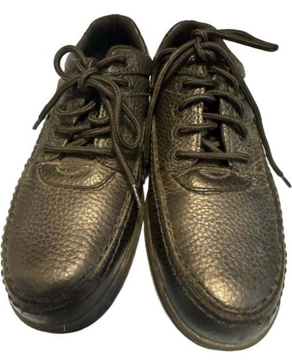 Rockport Womens 8 Black Leather Walking Shoes Lace Up Comfort Casual Sneakers